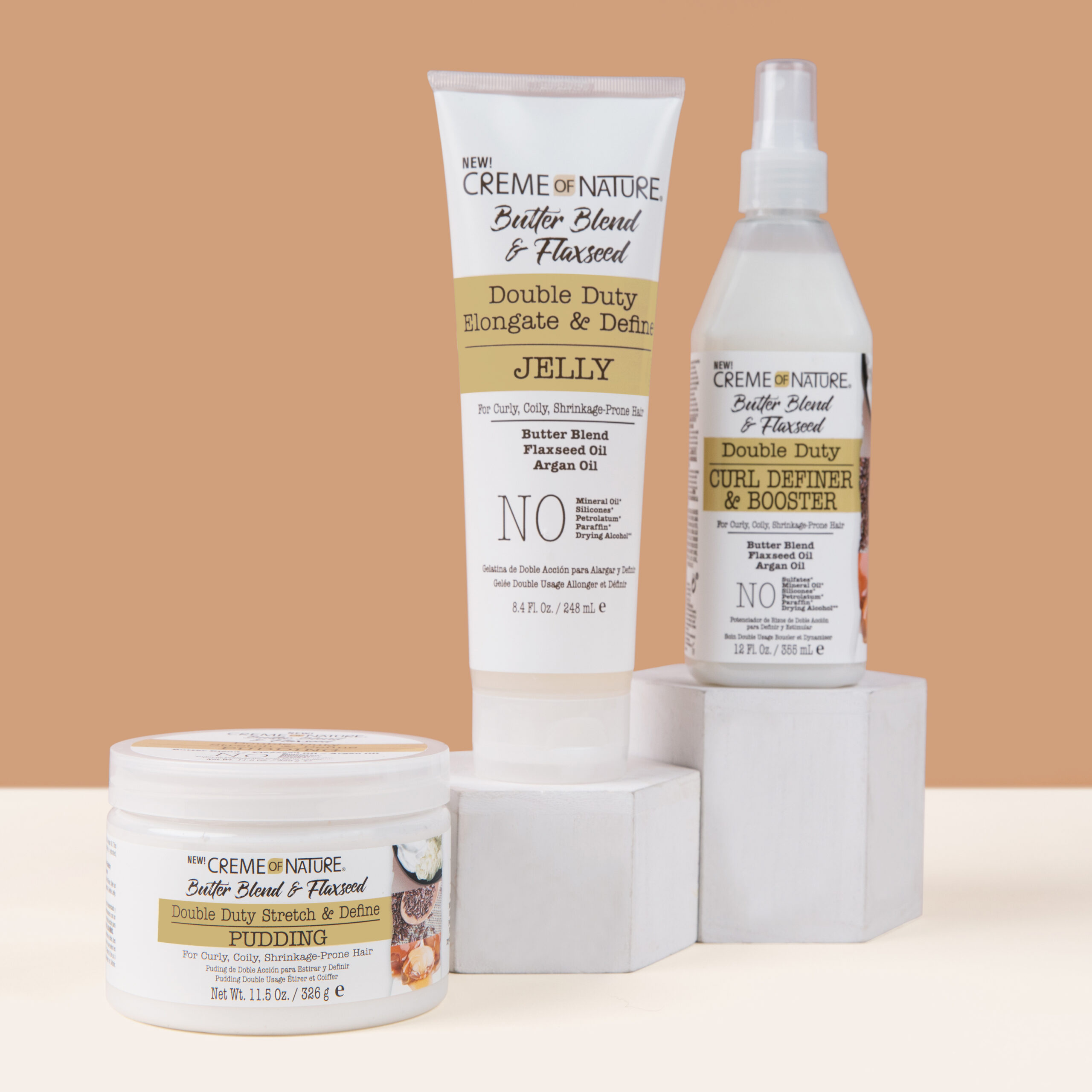 Creme of Nature Butter Blend & Flaxseed Curl Definer & Booster 355ml