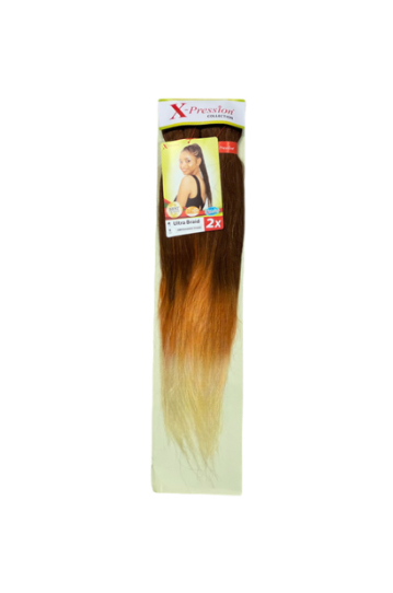 X-Pression Pre-Stretched 2X 46" #OM/Cinnamon Cream