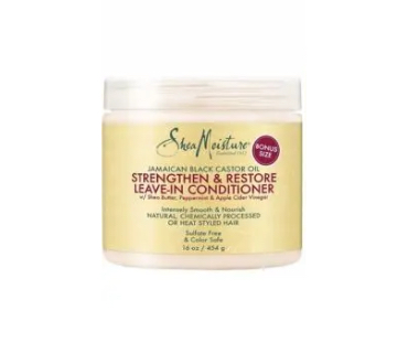 Shea Moisture Jamaican Black Castor Oil Shampoo, Conditioner & Leave-In Conditioner &Strengthen Grow & Restore