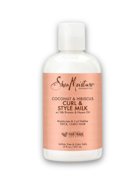 Shea Moisture Coconut & Hibiscus Curl Enhancing Smoothie, Style Milk, Shampoo & Conditioner