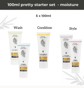 Pretty Curly Girl Method Starter set - Moisture (5x100ml)