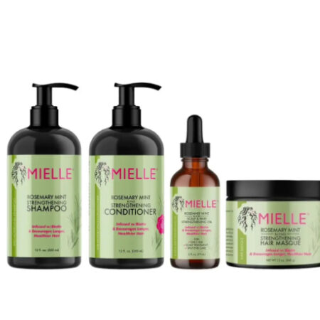 Mielle Rosemary Mint Shampoo, Conditioner, Oil & Haarmasker Set
