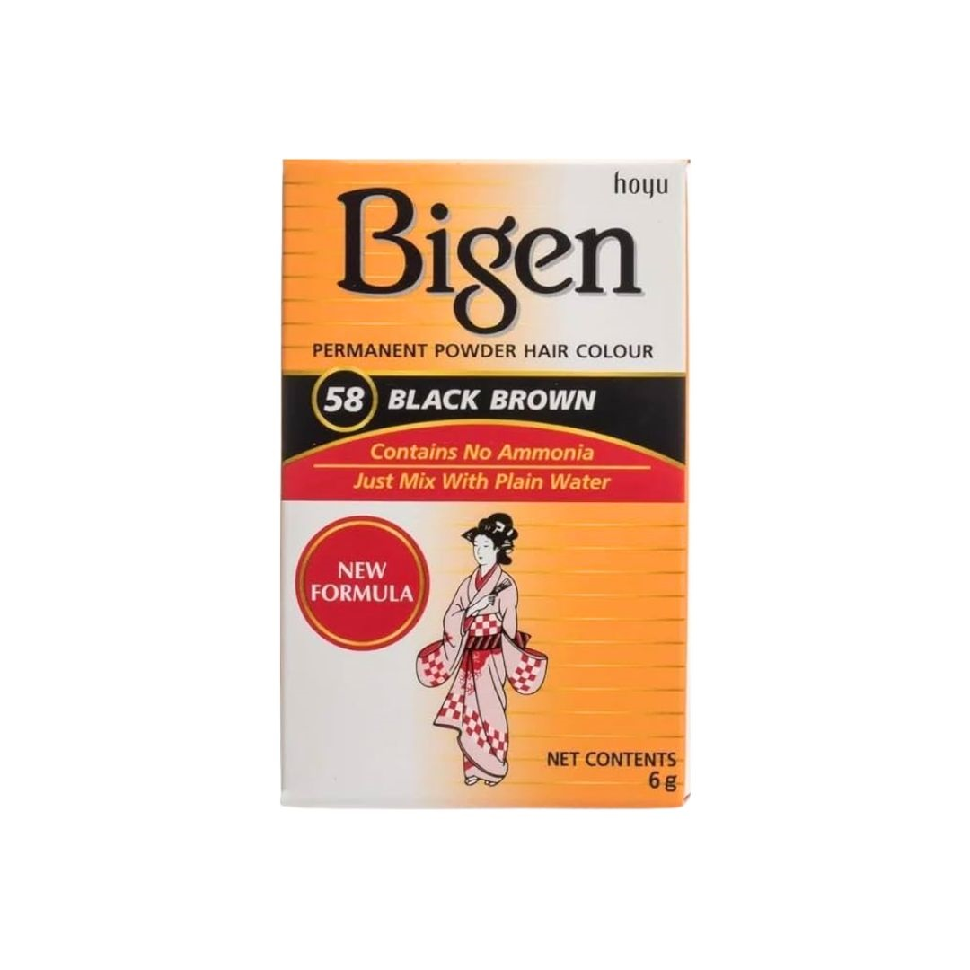 Bigen Powder Hair Color #58 Black Brown
