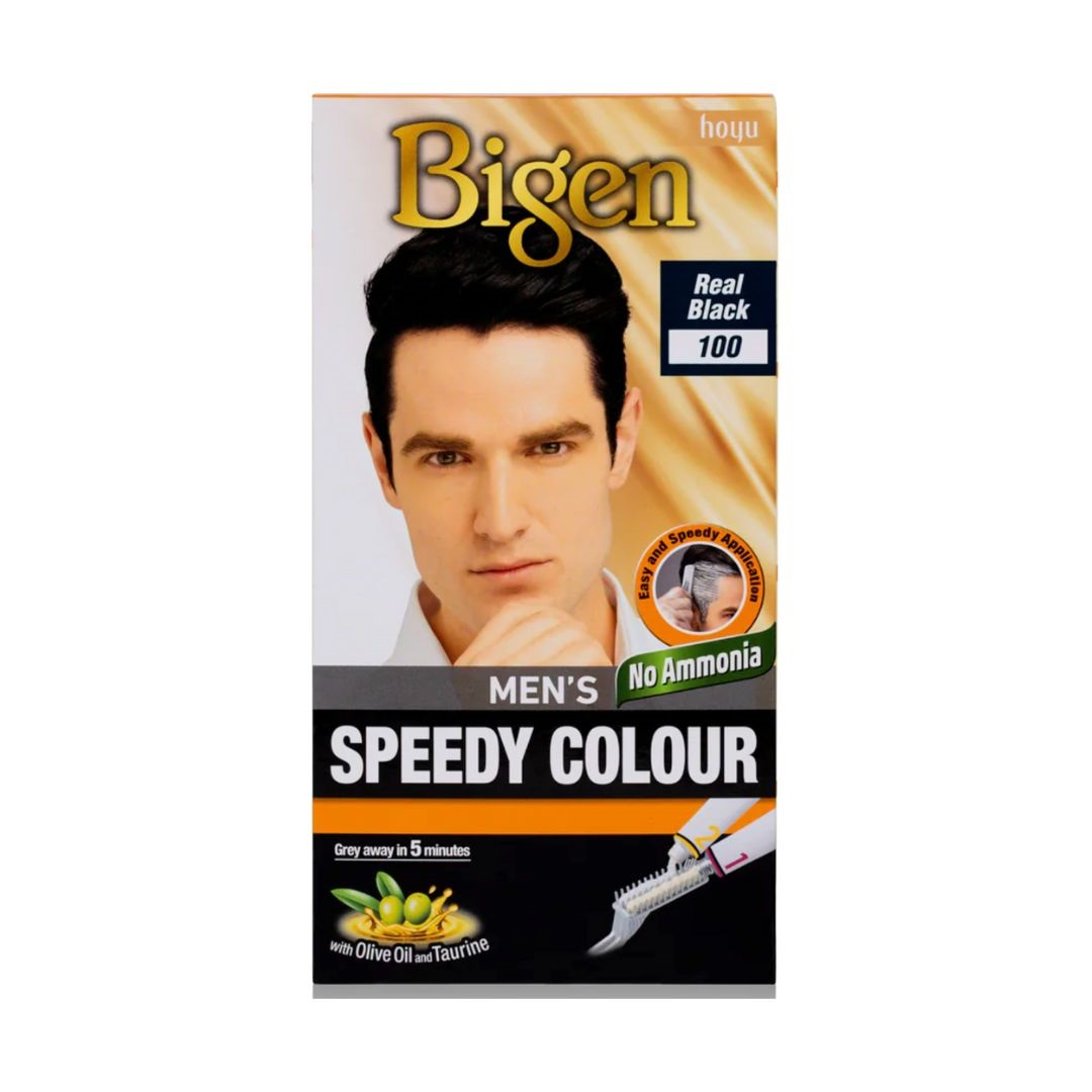 Bigen Men's Hair Speedy - Colour nr. 100 Real Black