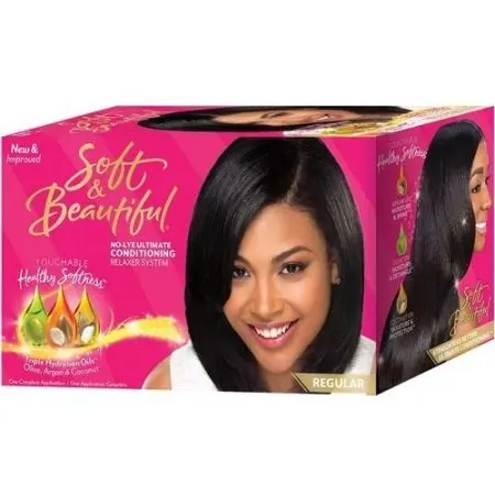 Soft & Beautiful No-Lye Relaxer Kit Regular