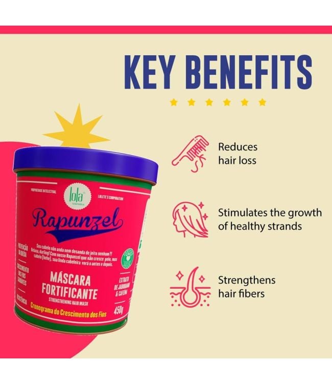 Lola Cosmetics Rapunzel Strengthening Hair Mask 450gr