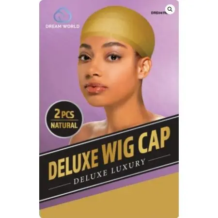 Dream World W-Wig Cap 2Pcs Natural #DRE097NA (EA)