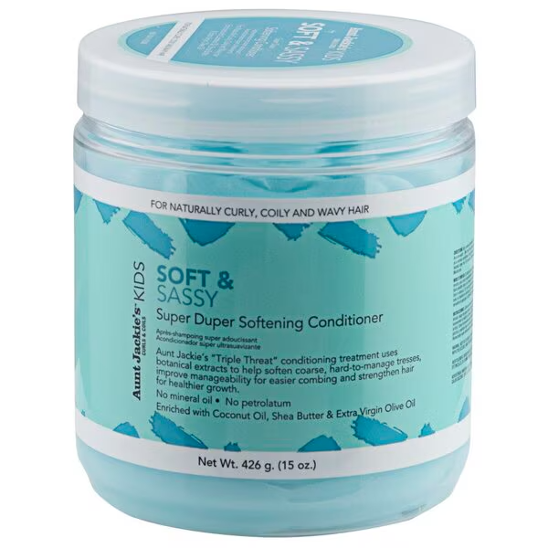 Aunt Jackie's Curls & Coils Girls Soft & Sassy Super Duper Softening Conditioner 426g