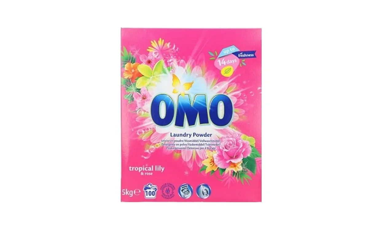 OMO Powder Tropical Lily & Rose 5kg OMO Powder Tropical Lily & Rose 5kg