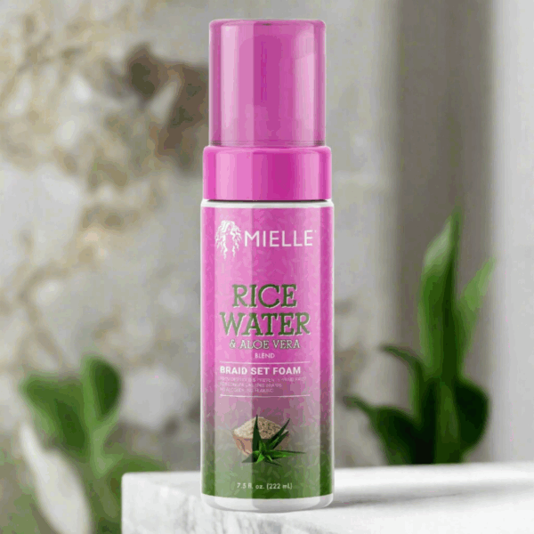 Mielle Rice Water & Aloë Vera Braid Set Foam 222ml Mielle Rice Water & Aloë Vera Braid Set Foam 222ml