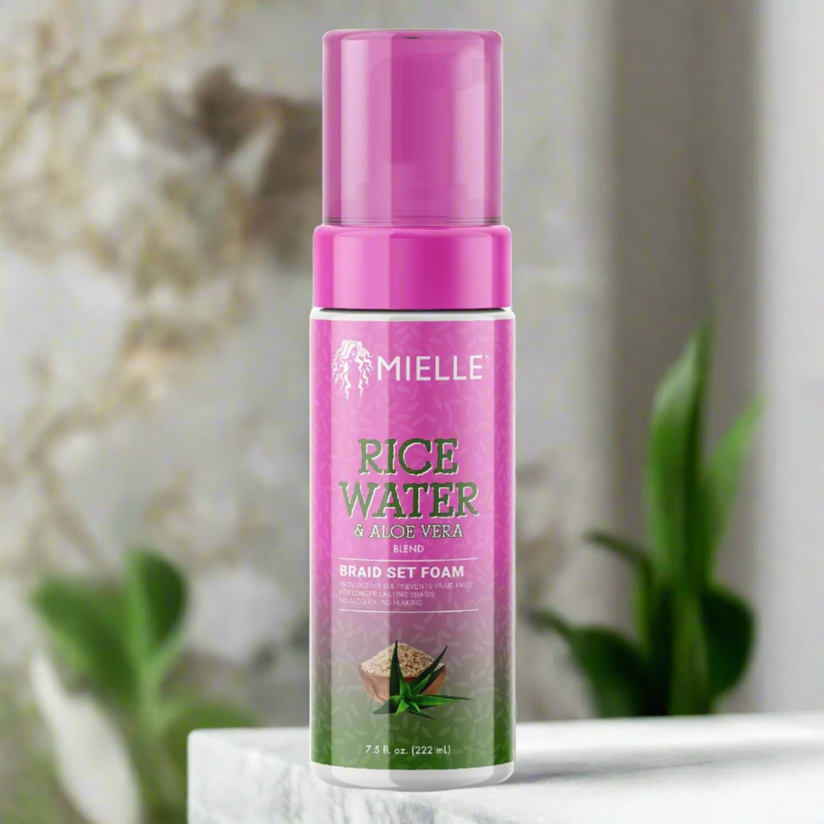 Mielle Rice Water & Aloë Vera Braid Set Foam 222ml