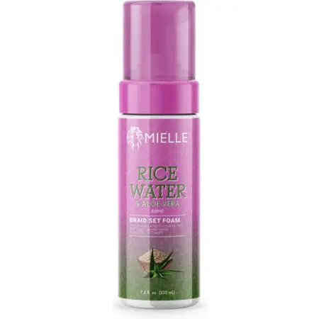 Mielle Rice Water with Aloe Vera Braid Set Foam 7.5oz