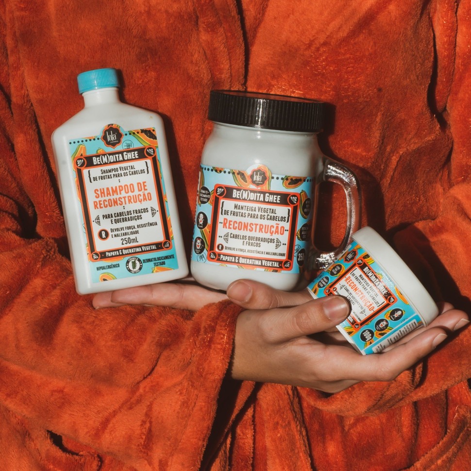 Lola Cosmetics Be(m)dita Ghee - Papaya and Keratin Reconstructing Mask 350ml