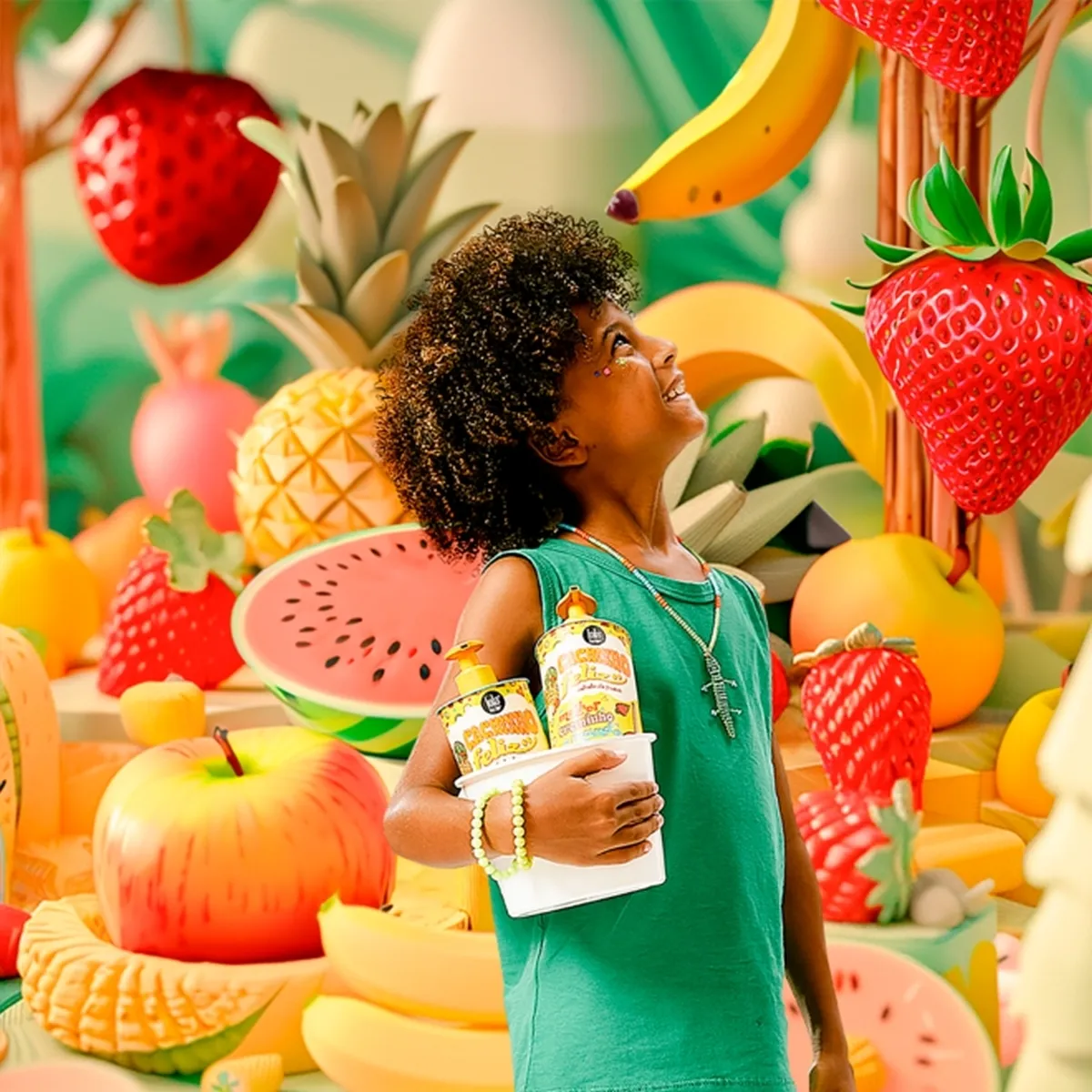 Lola Cosmetics Cachinho Feliz Salada De Frutas Curl Styling Cream for Kids 450ml