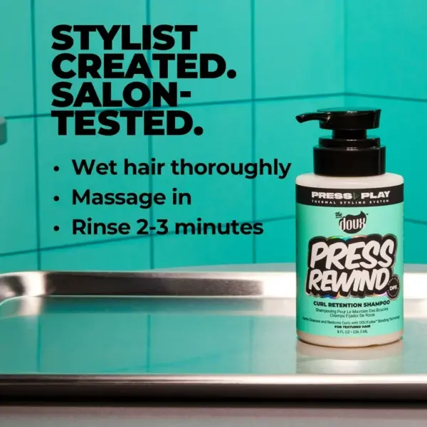 The Doux Press Play Rewind Curl Reversion Shampoo 8oz