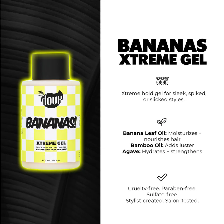 The Doux Bananas Xtreme Hold Gel 12oz