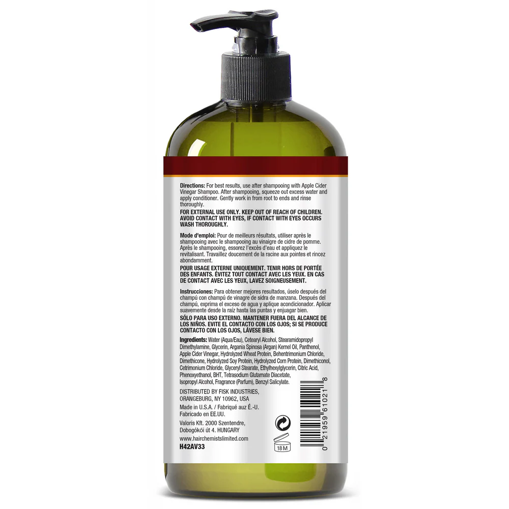 Hair Chemist Apple Cider Vinegar Conditioner 33oz