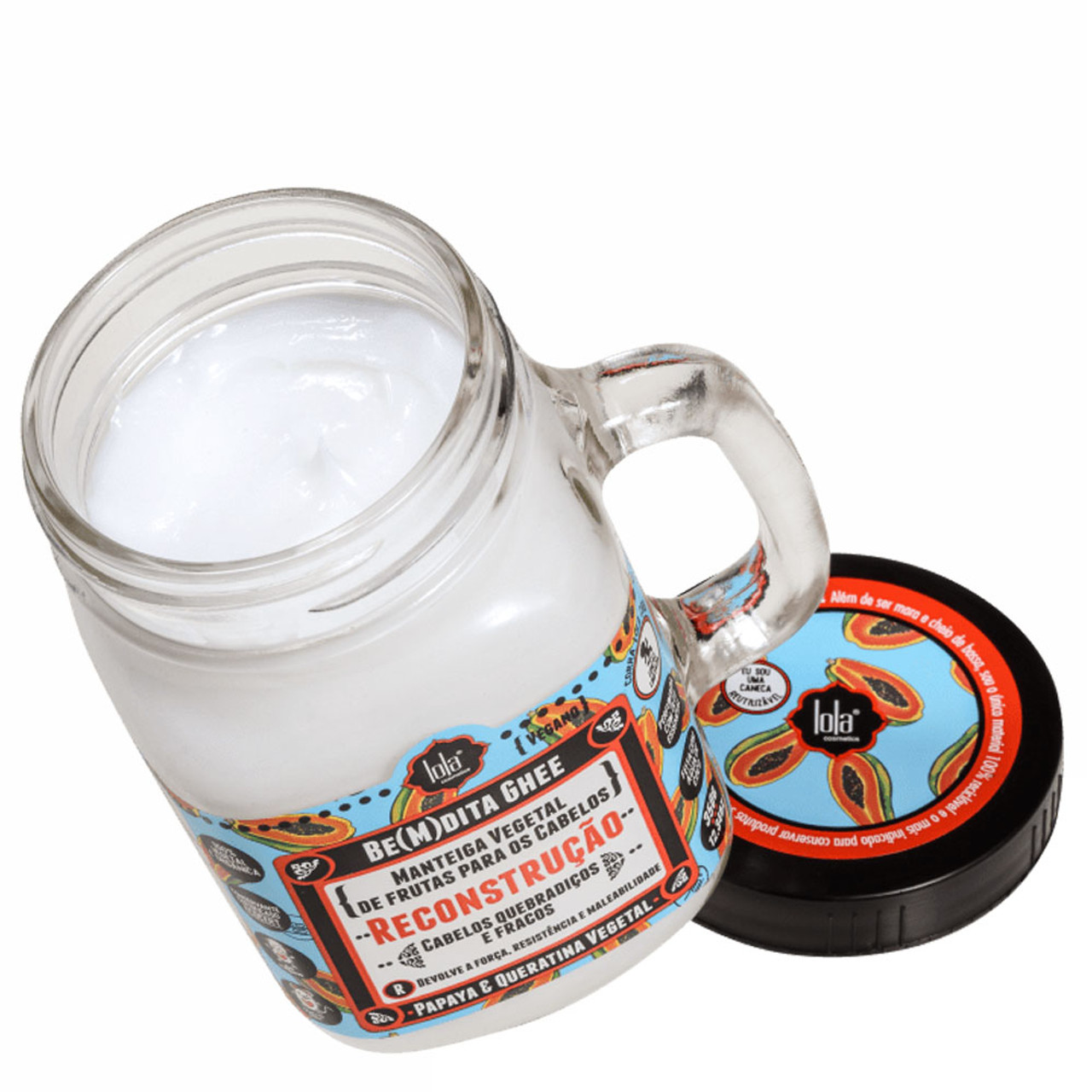 Lola Cosmetics Be(m)dita Ghee - Papaya and Keratin Reconstructing Mask 350ml