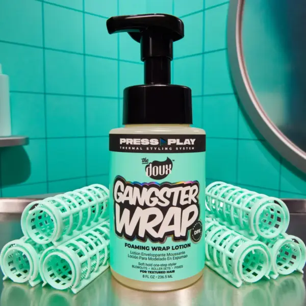 The Doux Press Play Gangster Wrap Foam Wrap Lotion 8oz