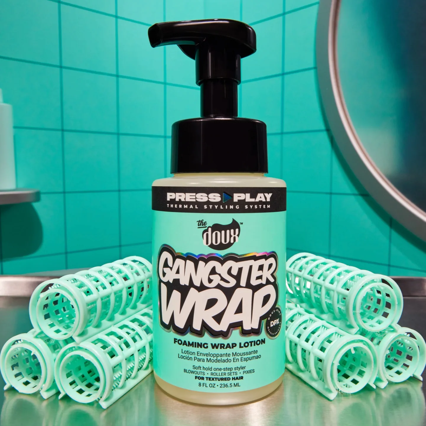 The Doux Press Play Gangster Wrap Foam Wrap Lotion 237ml / 8oz
