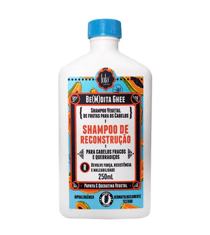 Lola Cosmetics Be(m)dita Ghee - Papaya and Keratin Reconstructing Shampoo 250ml Lola Cosmetics Be(m)dita Ghee - Papaya and Keratin Reconstructing Shampoo 250ml