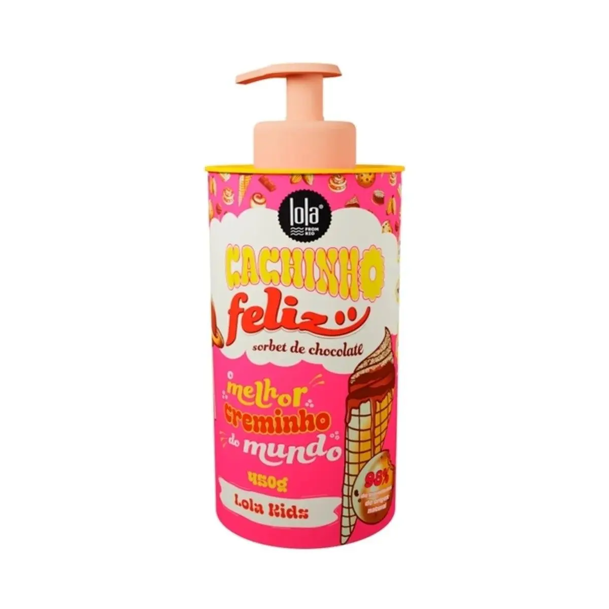 Lola Cosmetics Cachinho Feliz Chocolate Curl Styling Cream for Kids 450ml