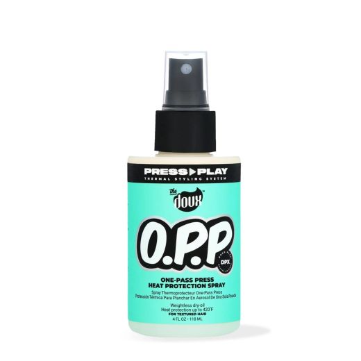 The Doux Press Play O.P.P. One Pass Heat Protectant Spray 4oz