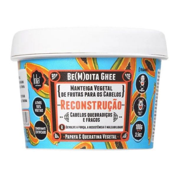 Lola Be(m)dita Ghee - Papaya and Keratin Reconstructing Mask 100ml
