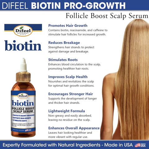 Difeel Follicle Boost Scalp Serum Biotin 8 oz