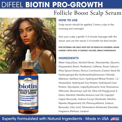 Difeel Follicle Boost Scalp Serum Biotin 8 oz