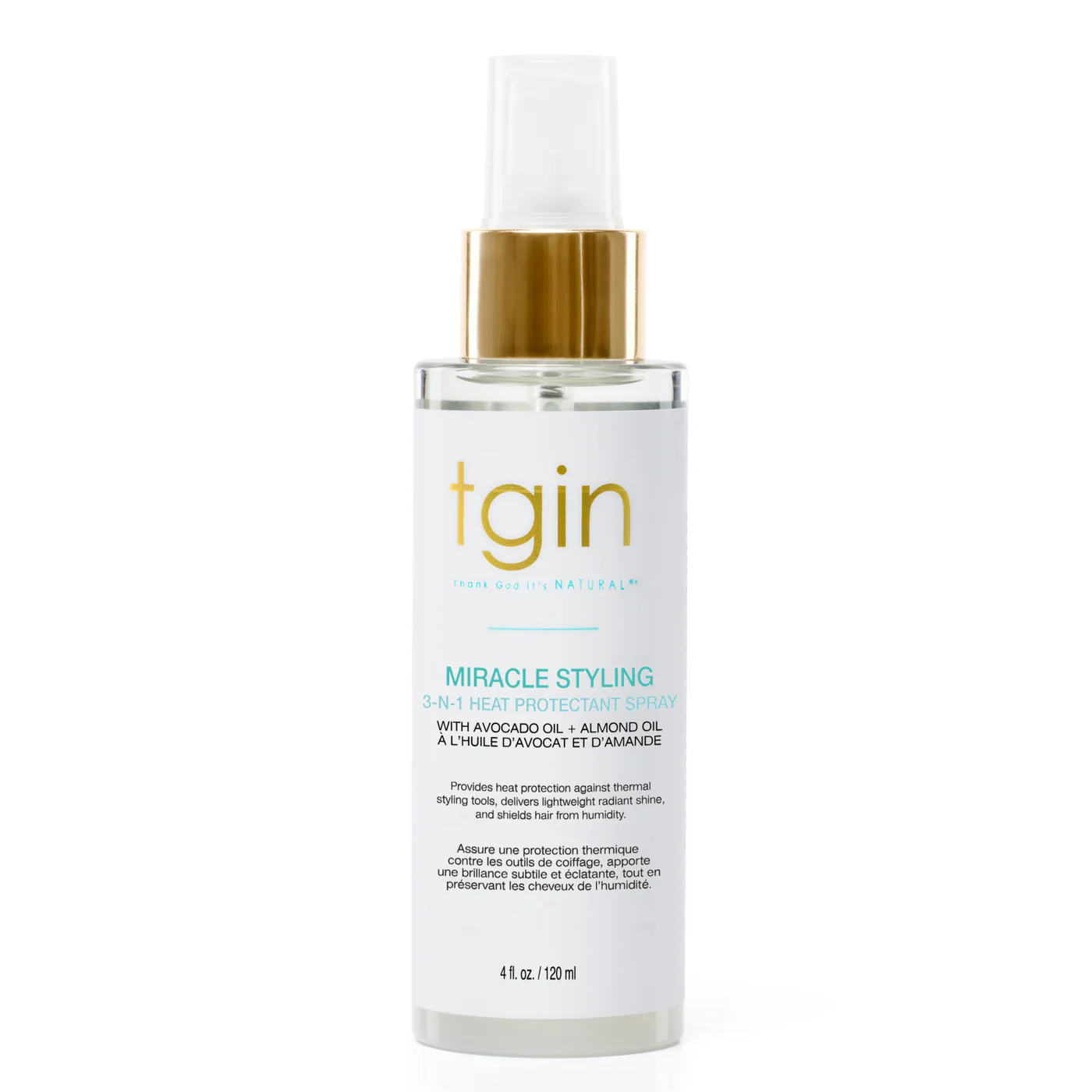 TGIN Miracle Styling 3in1 Heat Protectant Spray 4oz TGIN Miracle Styling 3in1 Heat Protectant Spray 4oz