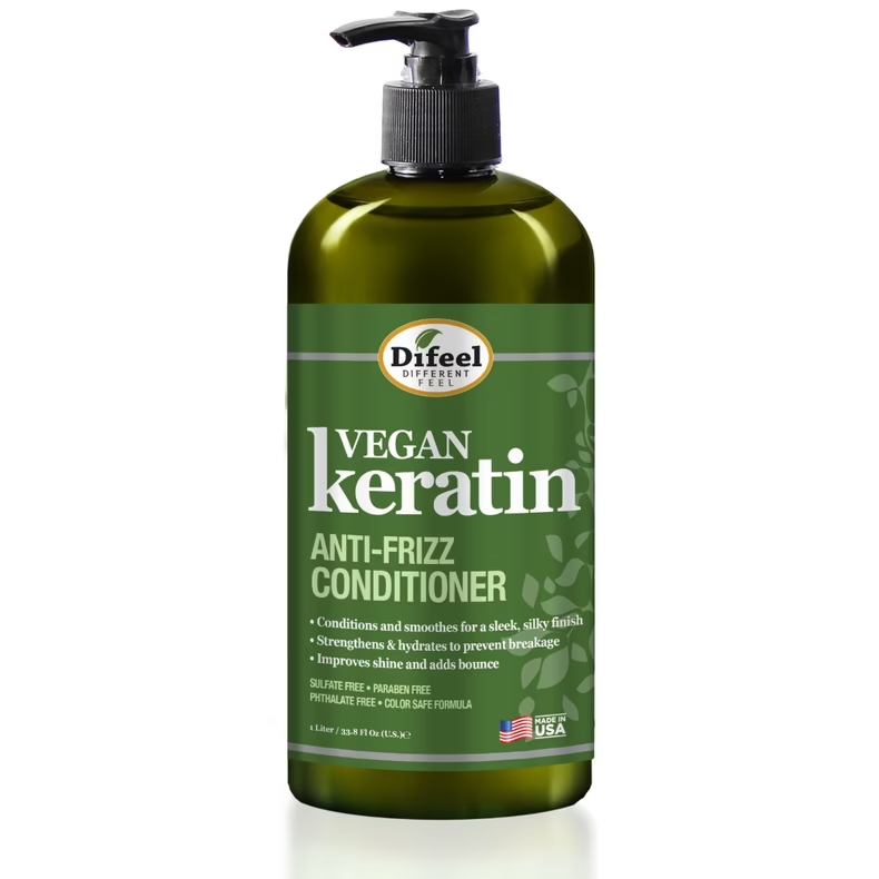 Difeel Vegan Keratin Anti Frizz Conditioner 355ml / 12 oz Difeel Vegan Keratin Anti Frizz Conditioner 355ml / 12 oz