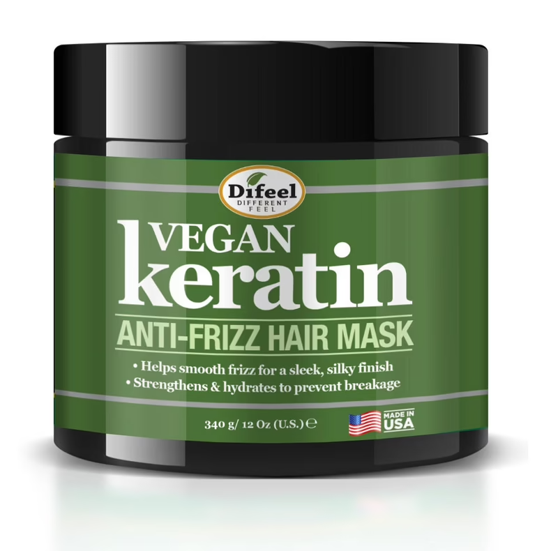 Difeel Vegan Keratin Anti Frizz Hair Mask 340g / 12oz Difeel Vegan Keratin Anti Frizz Hair Mask 340g / 12oz