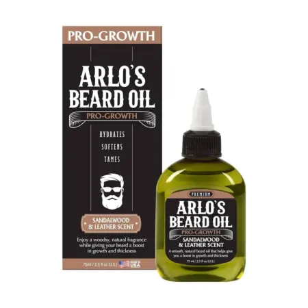 Arlo's Beard Oil Pro Growth Sandalwood Leather 75ml