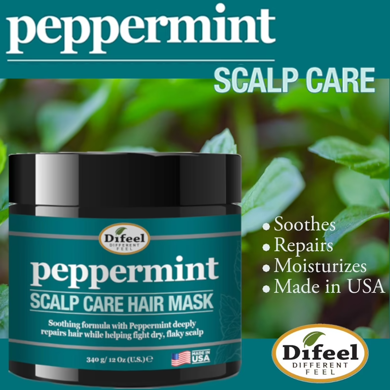 Difeel Peppermint Scalp Care Mask 340ml / 12oz