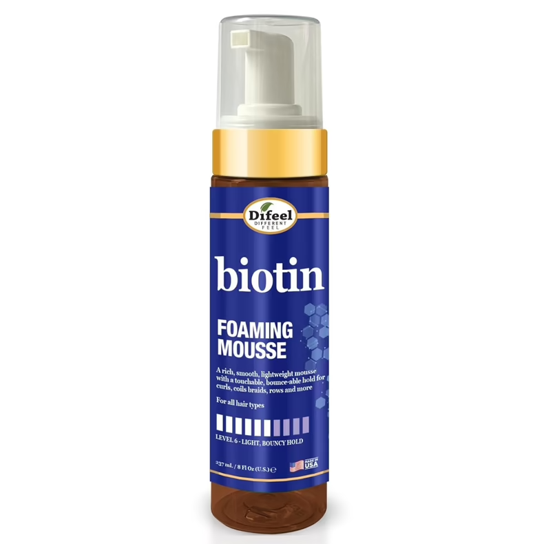 Difeel Biotin Foaming Mousse 237ml / 8oz Difeel Biotin Foaming Mousse 237ml / 8oz
