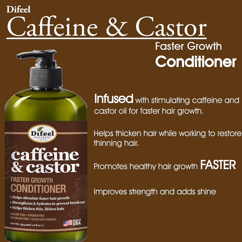 Difeel Caffeine and Castor Conditioner 354ml / 12oz