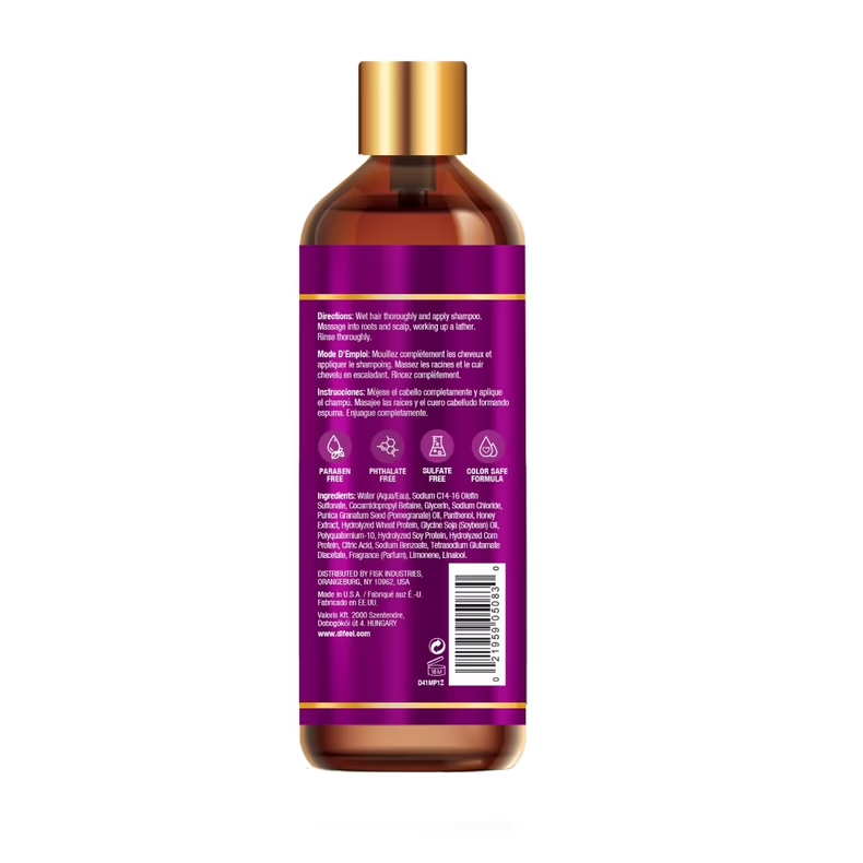 Difeel Pomegranate Manuka Honey Shampoo 12 oz