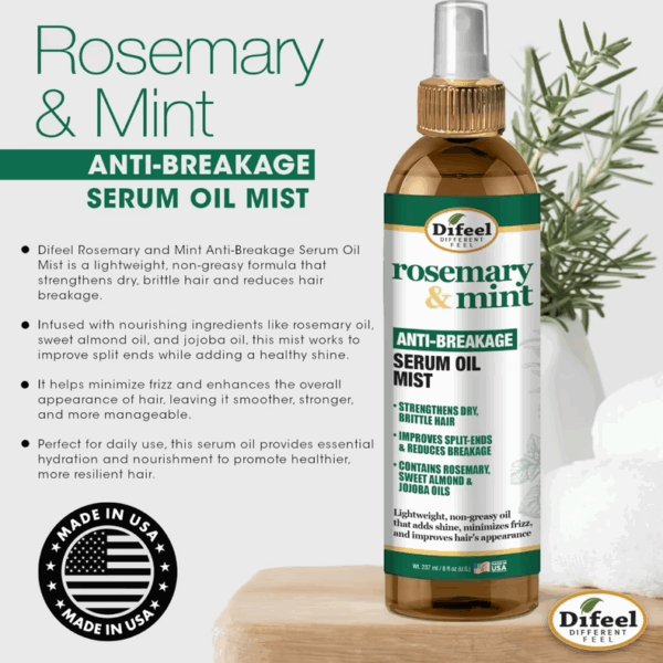 Difeel Anti-Breakage Serum Oil Mist Rosemary Mint 8oz