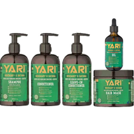 Yari Rosemary & Batana Conditioner, Shampoo, Leave-in, Mask & Oil - Set of 5