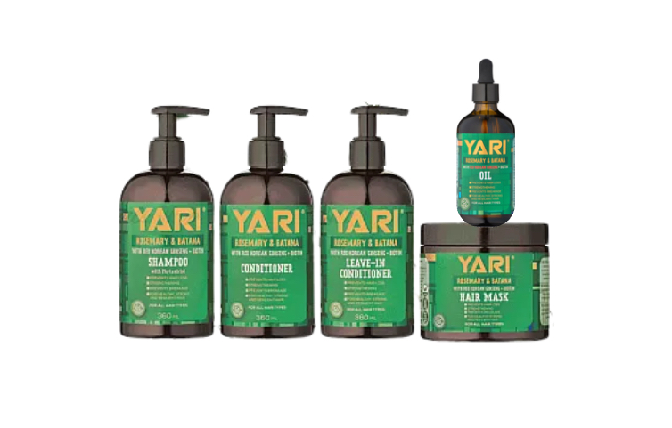 Yari Rosemary & Batana Conditioner, Shampoo, Leave-in, Mask & Oil - Set of 5 Yari Rosemary & Batana Conditioner, Shampoo, Leave-in, Mask & Oil - Set of 5