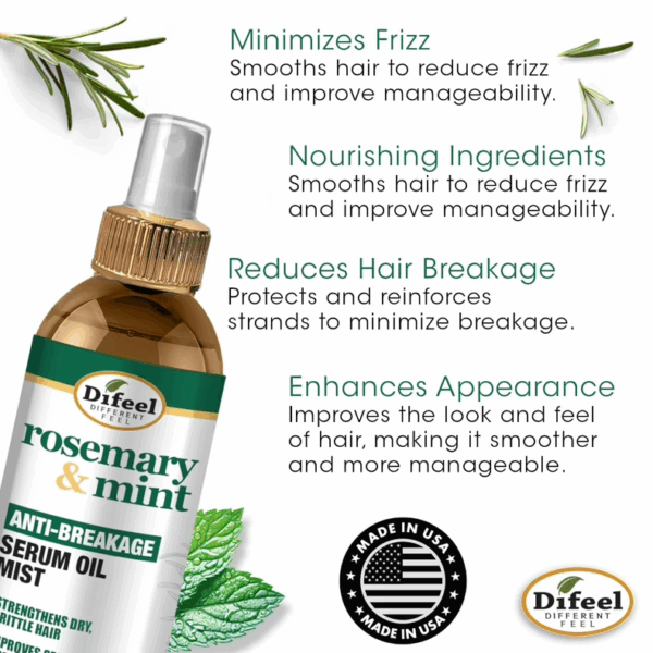 Difeel Anti-Breakage Serum Oil Mist Rosemary Mint 8oz