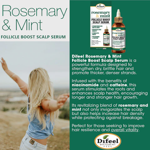 Difeel Follicle Boost Scalp Serum Rosemary Mint 8 oz