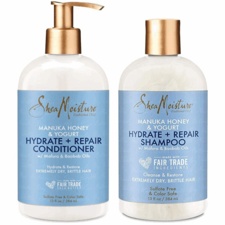 Shea Moisture Manuka Honey & Yoghurt Shampoo & Conditioner 13oz