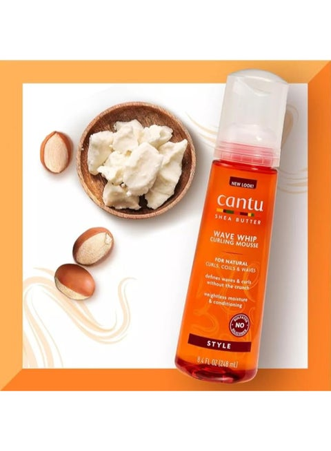 Cantu Shea Butter Natural Wave Whip Curl Mousse 248ml