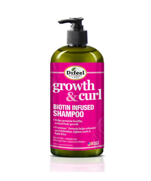 Difeel Growth and Curl Biotin Shampoo 354ml / 12oz