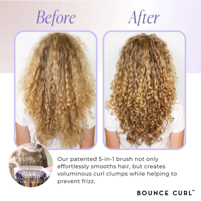 Bounce Curl Volume EdgeLift Brush - Purple/Paars