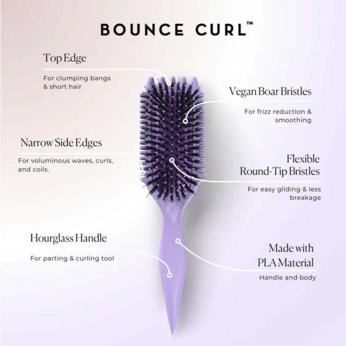 Bounce Curl Volume EdgeLift Brush - Purple/Paars