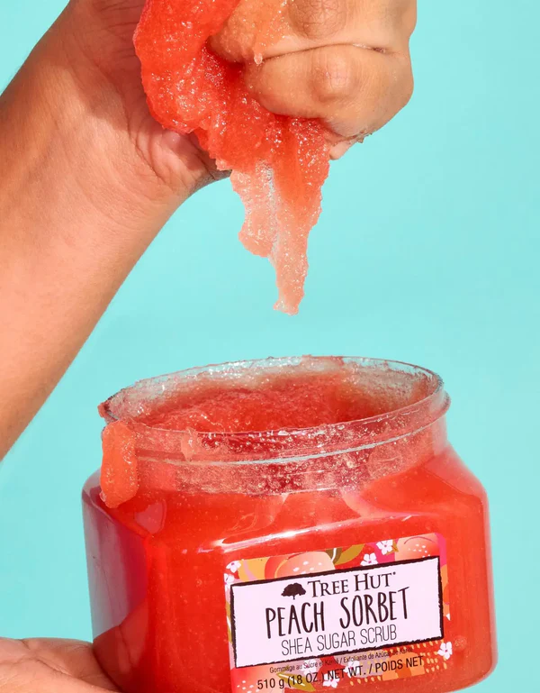 Tree Hut Sugar Scrub Shea Peach Sorbet 510g Tree Hut Sugar Scrub Shea Peach Sorbet 510g