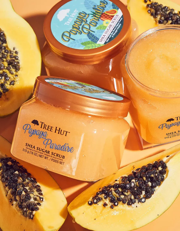 Tree Hut Sugar Scrub Shea Papaya Paradise 510g Tree Hut Sugar Scrub Shea Papaya Paradise 510g